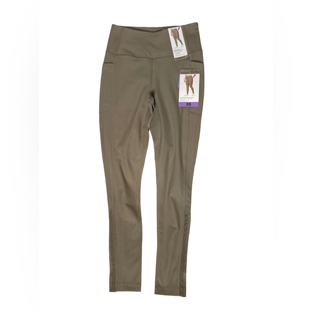 Mondetta High-Waist Legging in Taupe - Picture 2 of 5